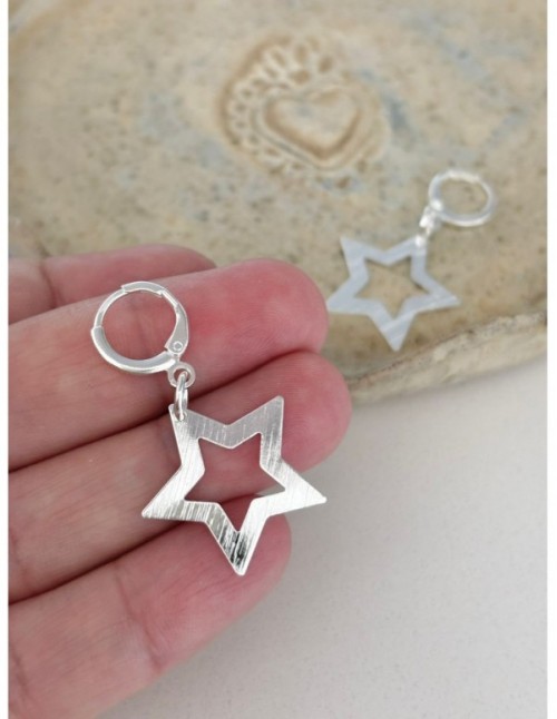 AROS BAÑADOS EN PLATA ESTRELLA