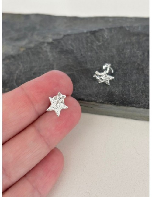 AROS BAÑADOS EN PLATA ESTRELLA