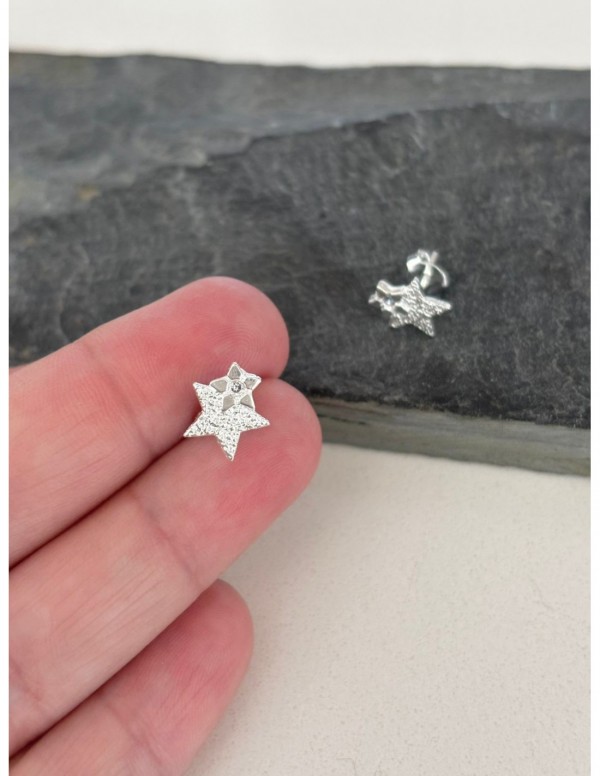 AROS BAÑADOS EN PLATA ESTRELLA