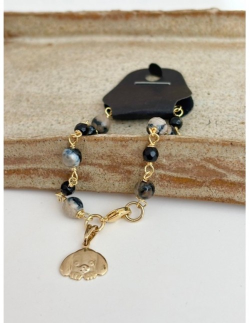 PULSERA BAÑADA EN ORO DIJE PERRO