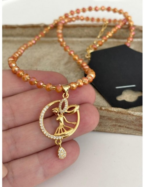 COLLARES BAÑADO EN ORO HADA