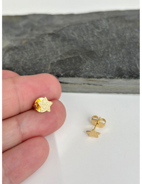 AROS BAÑADOS EN ORO ESTRELLA