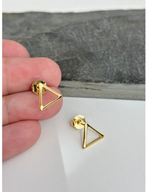 AROS BAÑADOS EN ORO TRIANGULO