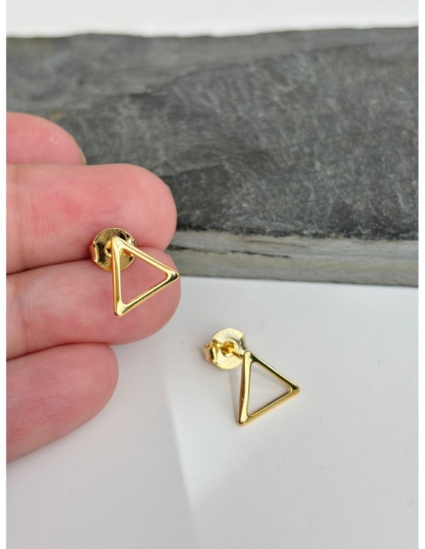 AROS BAÑADOS EN ORO TRIANGULO