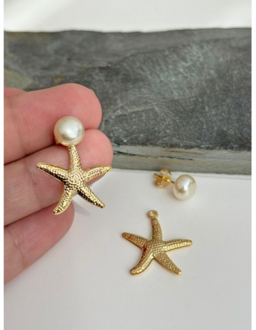 AROS BAÑADOS EN ORO ESTRELLA DE MAR