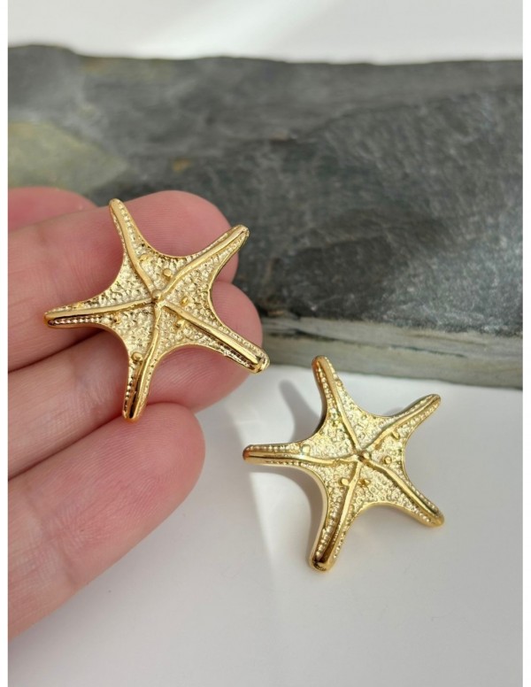 AROS BAÑADOS EN ORO ESTRELLA DE MAR