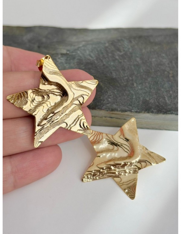 AROS BAÑADOS EN ORO ESTRELLAS