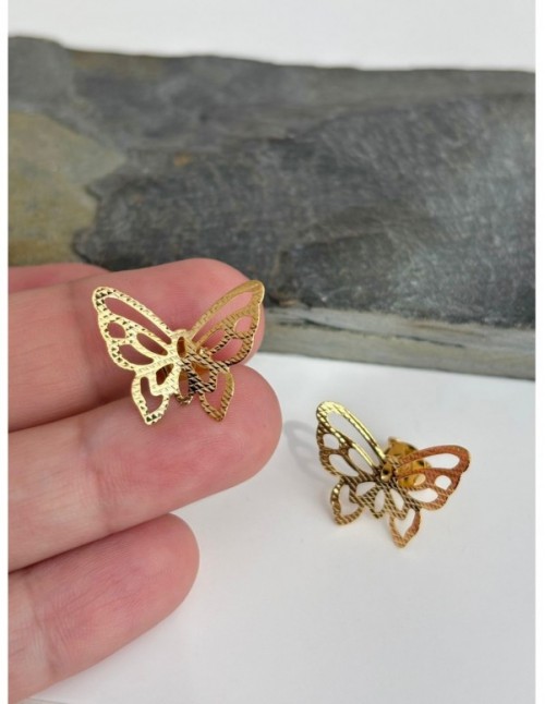 AROS BAÑADOS EN ORO MARIPOSA