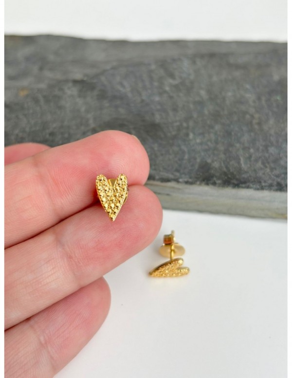 AROS BAÑADOS EN ORO CORAZON