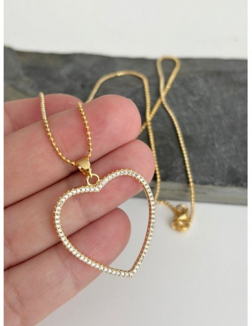 COLLAR BAÑADO EN ORO CORAZON