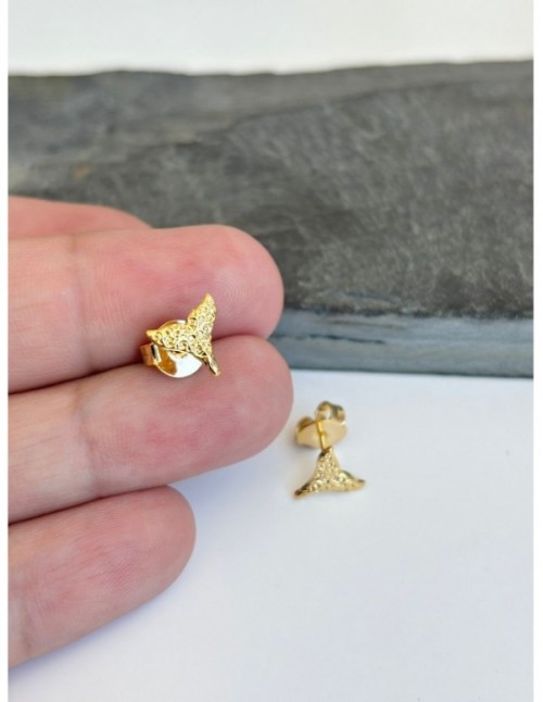 AROS BAÑADOS EN ORO COLA DE BALLENA