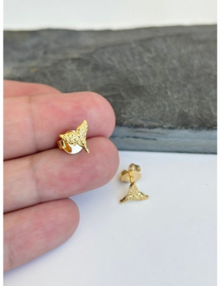 AROS BAÑADOS EN ORO COLA DE BALLENA