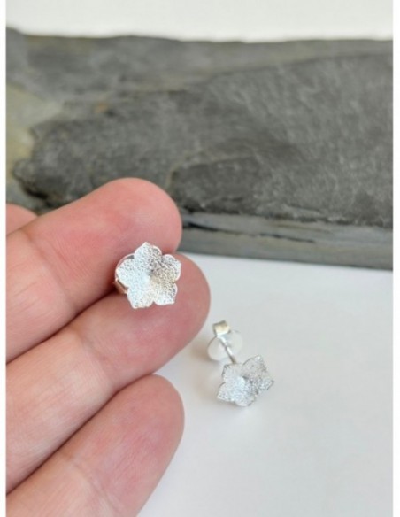 AROS BAÑADOS EN PLATA FLOR