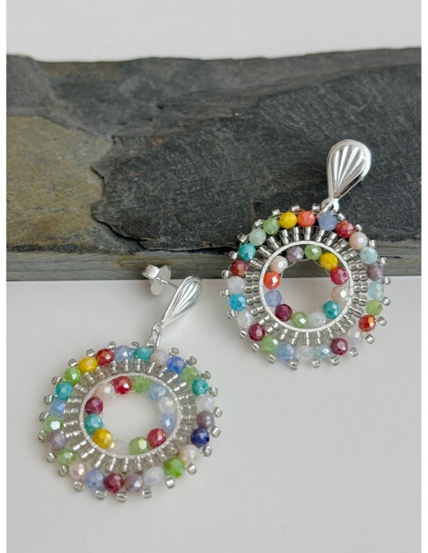 AROS BAÑADOS EN PLATA CRISTAL