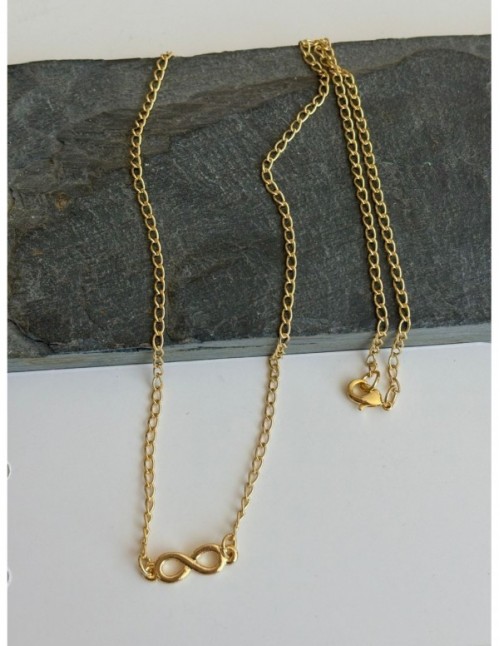 COLLARES BAÑADOS EN ORO INFINITO 45CMS