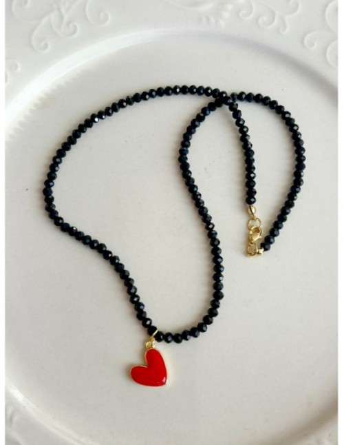 COLLARES BAÑADOS EN ORO DIJE CORAZON