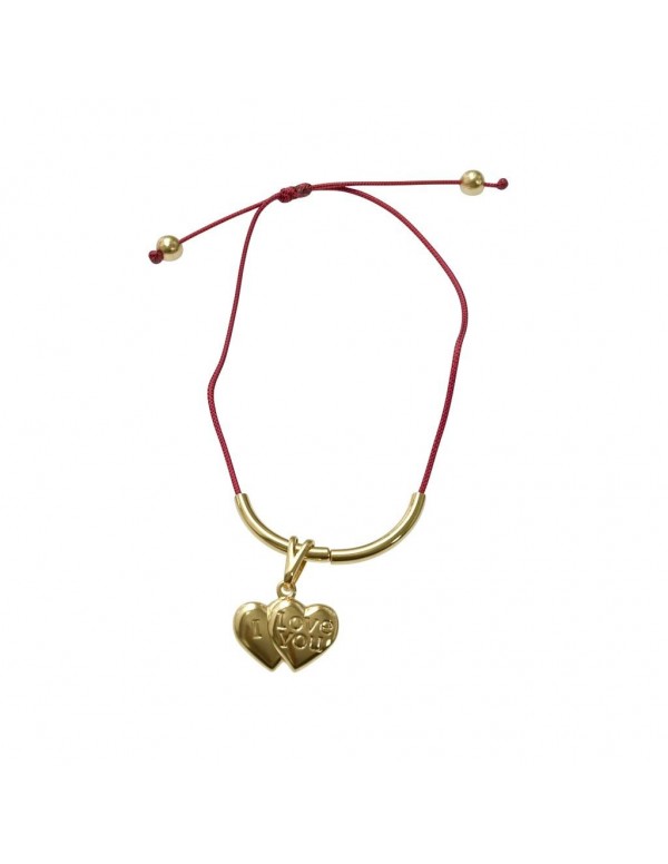 PULSERA BAÑADA EN ORO HILO ROJO