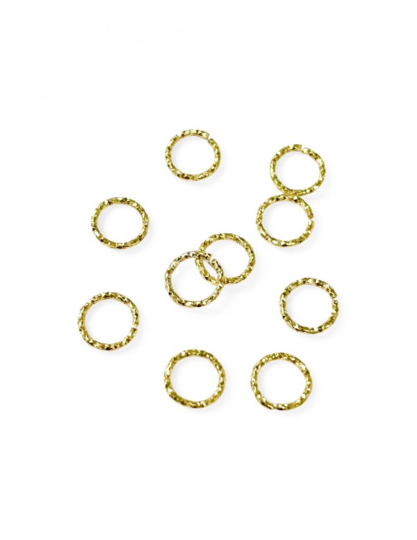 ARGOLLA DE UNION 10UN BAÑADA EN ORO