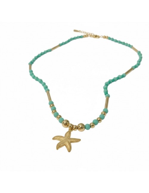 COLLAR BAÑADO EN ORO DIJE ESTRELLA