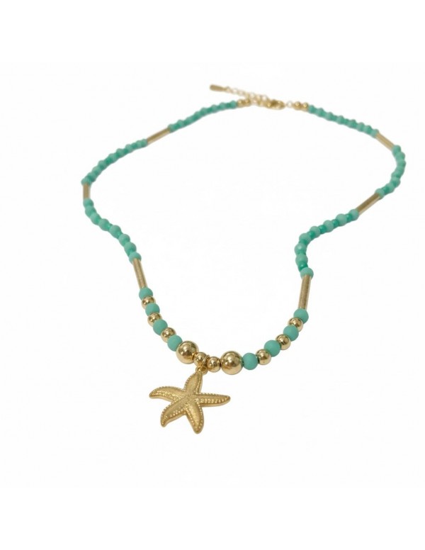 COLLAR BAÑADO EN ORO DIJE ESTRELLA