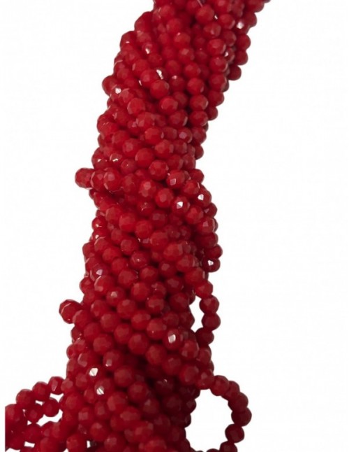 TIRA CRISTALES ROJOS 4MM