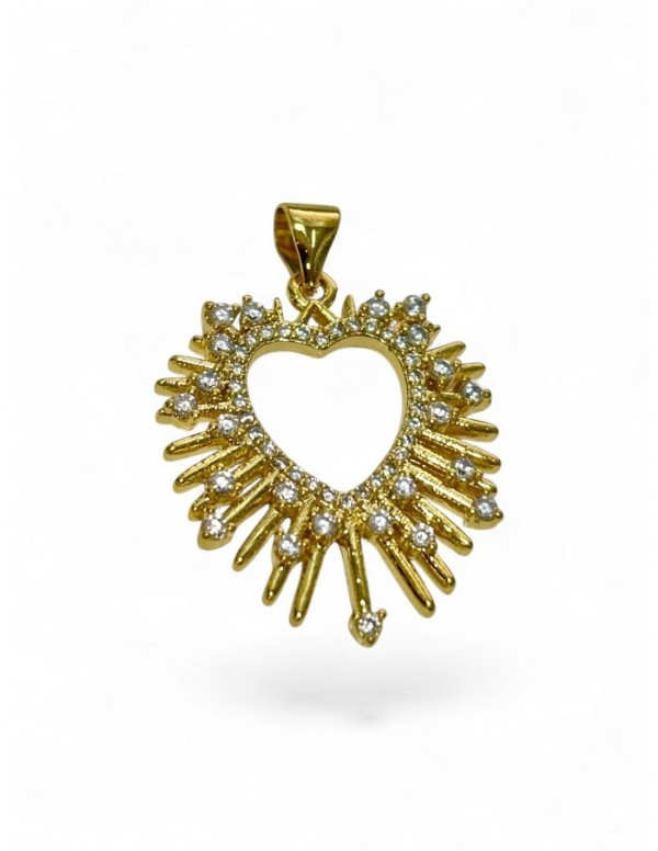 DIJE BAÑO DE ORO CORAZON