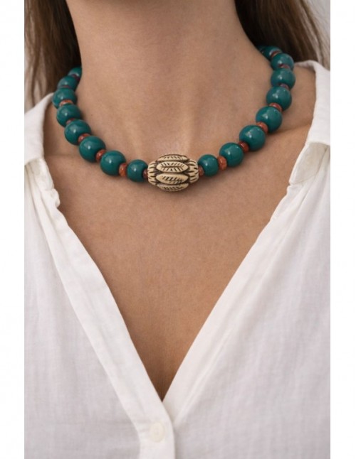 COLLAR BROCHE BAÑADO EN ORO