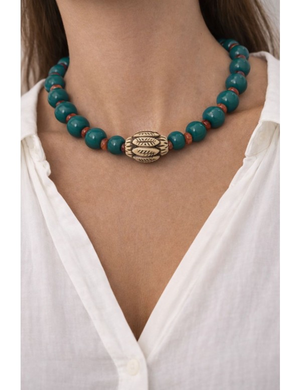 COLLAR BROCHE BAÑADO EN ORO