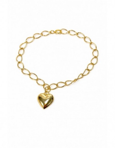PULSERA BAÑADA EN ORO CORAZON