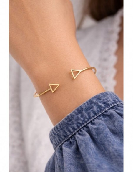 PULSERA BAÑADA EN ORO TRIANGULO