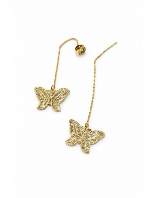 AROS BAÑADOS EN ORO MARIPOSA