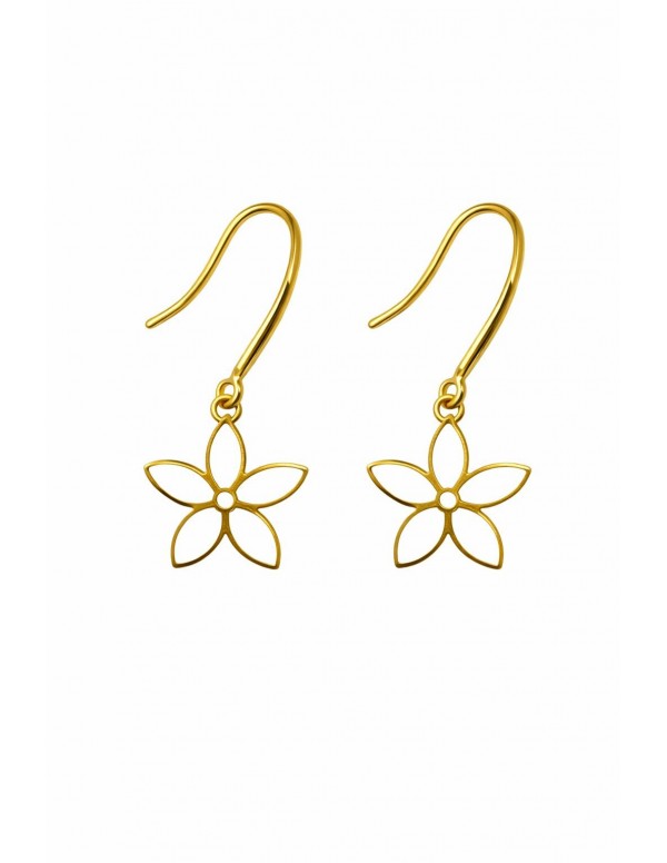 AROS BAÑADOS EN ORO FLOR