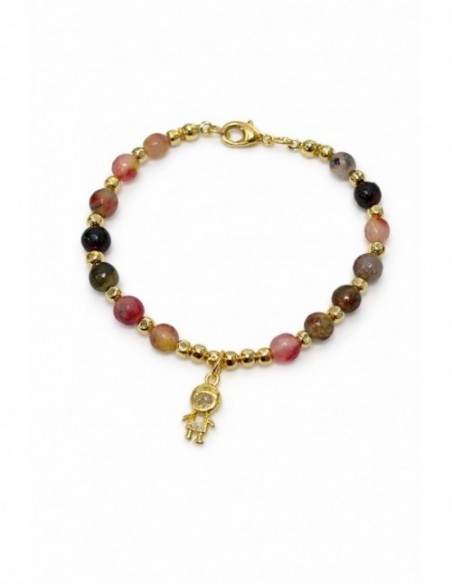 PULSERA BAÑADA EN ORO DIJE NIÑO