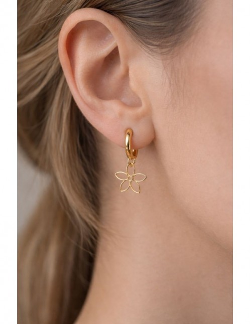 AROS BAÑADOS EN ORO FLOR 2