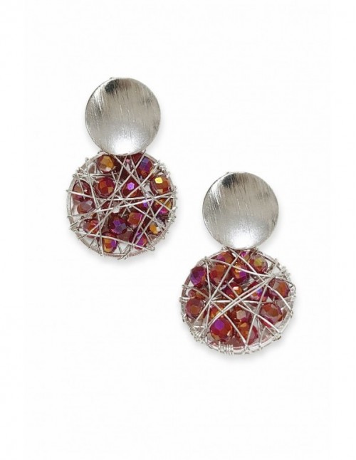 AROS BAÑADOS EN PLATA CRISTALES