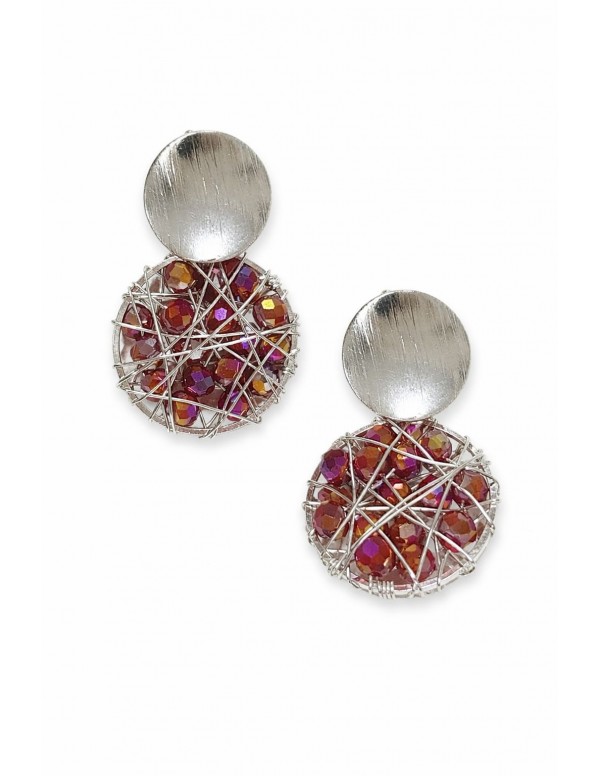 AROS BAÑADOS EN PLATA CRISTALES