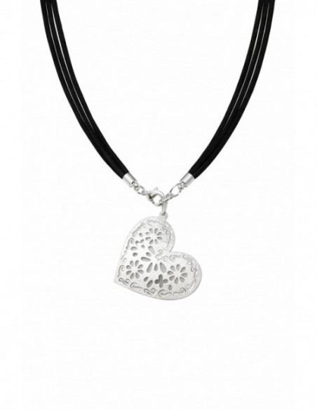 COLLARES BAÑADOS EN PLATA CORAZON