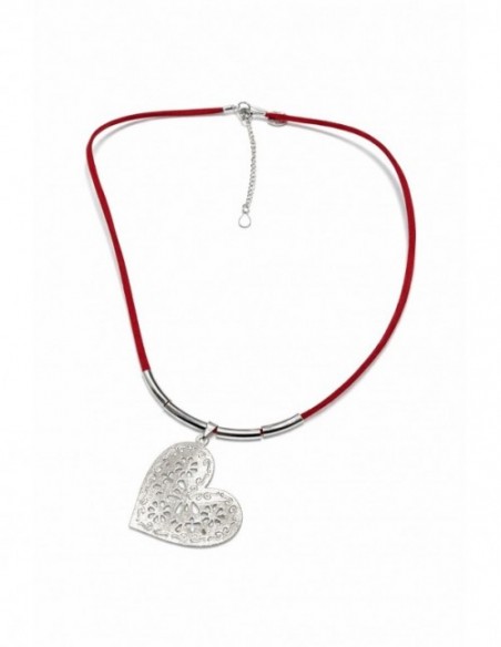 COLLARES BAÑADOS EN PLATA CORAZON