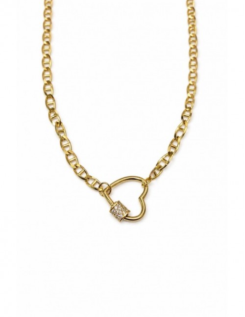 COLLARES BAÑADOS EN ORO CORAZON