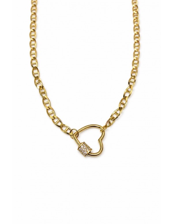 COLLARES BAÑADOS EN ORO CORAZON