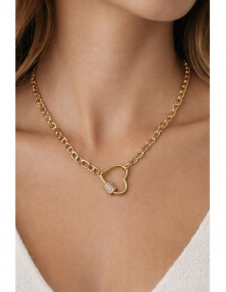 COLLARES BAÑADOS EN ORO CORAZON