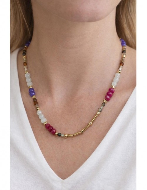 COLLARES BAÑADOS EN ORO PIEDRAS 2