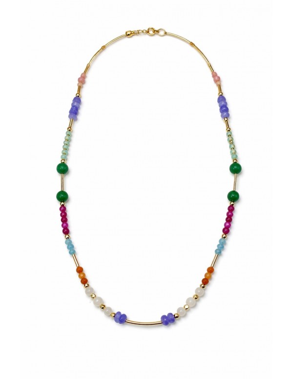 COLLARES BAÑADOS EN ORO PIEDRAS