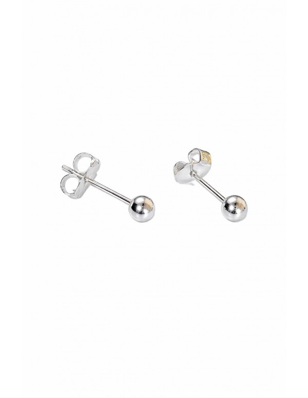 AROS BAÑADOS EN PLATA MINI PELOTITA