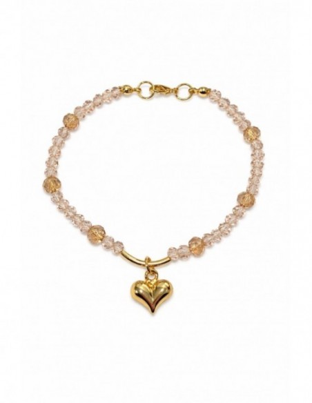 PULSERA BAÑO DE ORO CORAZON