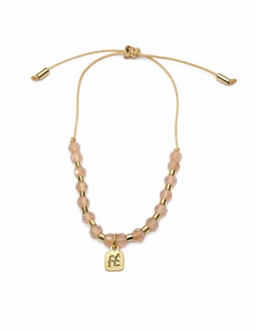 PULSERA BAÑO DE ORO FE