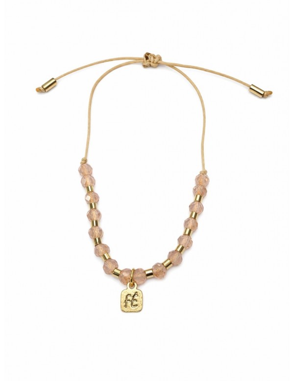 PULSERA BAÑO DE ORO FE