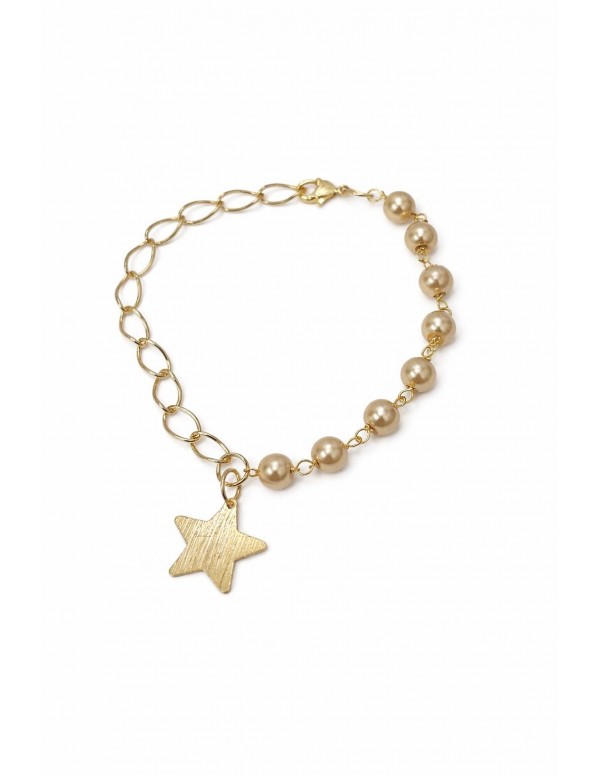 PULSERA BAÑO DE ORO ESTRELLA