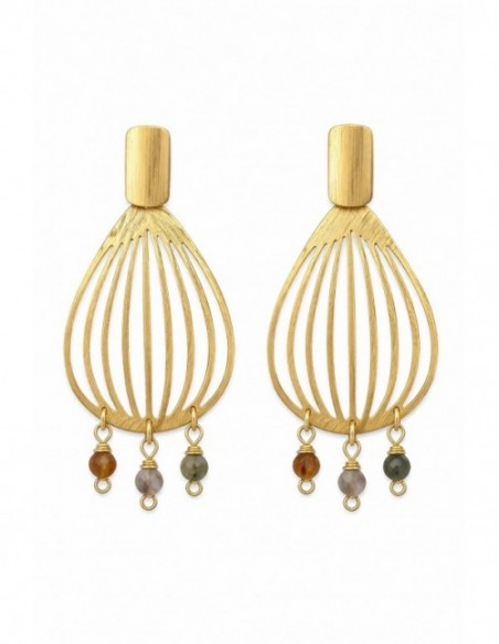 AROS BAÑADOS EN ORO PIEDRAS