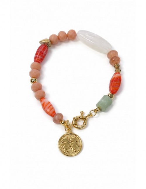 PULSERA BAÑADA EN ORO NIÑA NIÑA